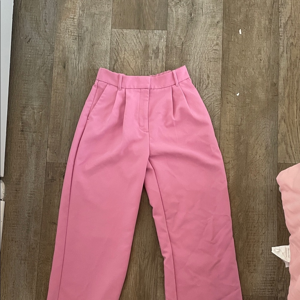 Abercrombie & Fitch Pink Wide Leg Pants